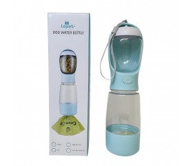 강아지 물통 산책물병 휴대용 애견 물통 간식통 배변봉투(4in1)